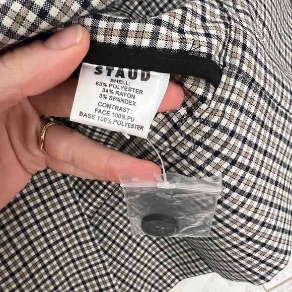 STAUD Fairham Plaid Dress XS - Picture 6 of 7